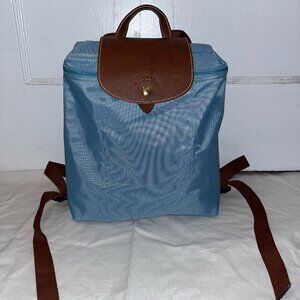 Longchamp Le Pilage Original M Backpack (light blue)